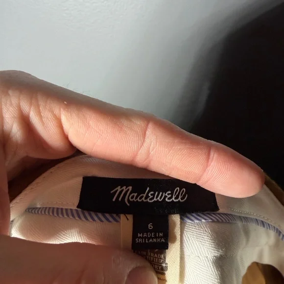 Madewell The Rosedale High-Rise Straight Pant in Pinstripe Size 6 - Picture 8 of 8